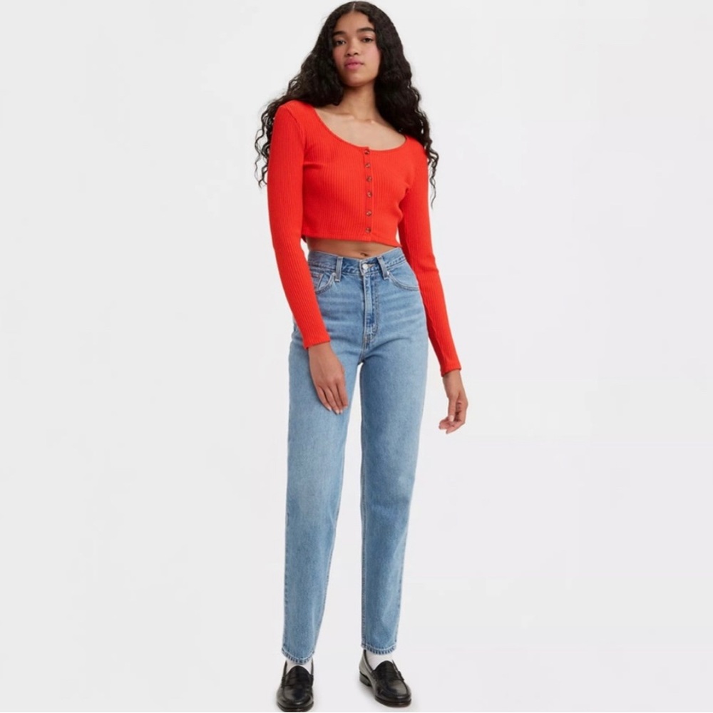 Levi’s Premium | 80s Mom High Rise Light Denim Straight Leg Jeans size 24